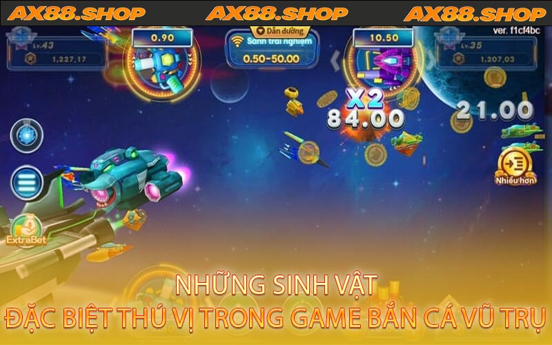 Những sinh vật đặc biệt thú vị trong game Bắn Cá Vũ Trụ